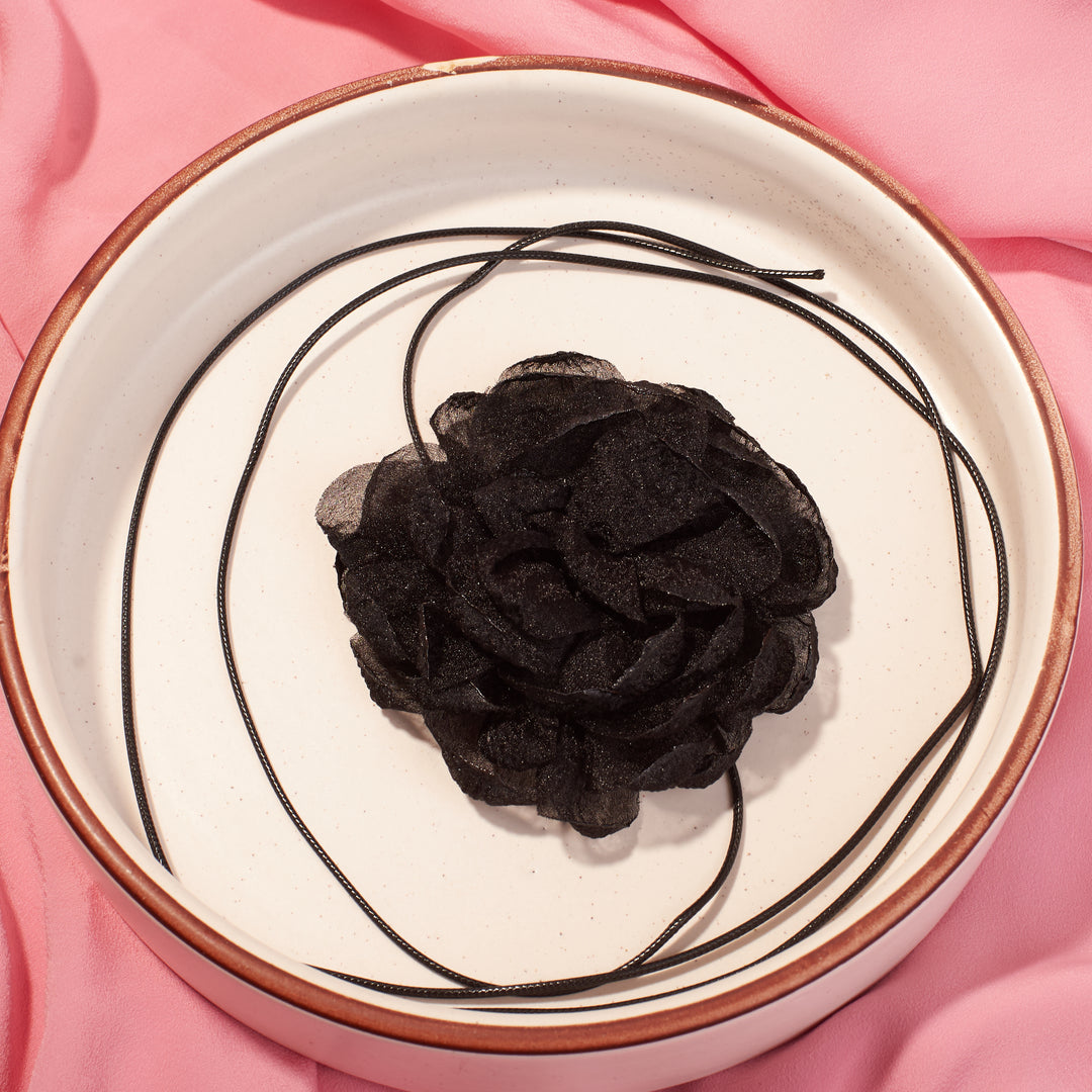 2-in-1 Raven Rose Hair Tie/Choker