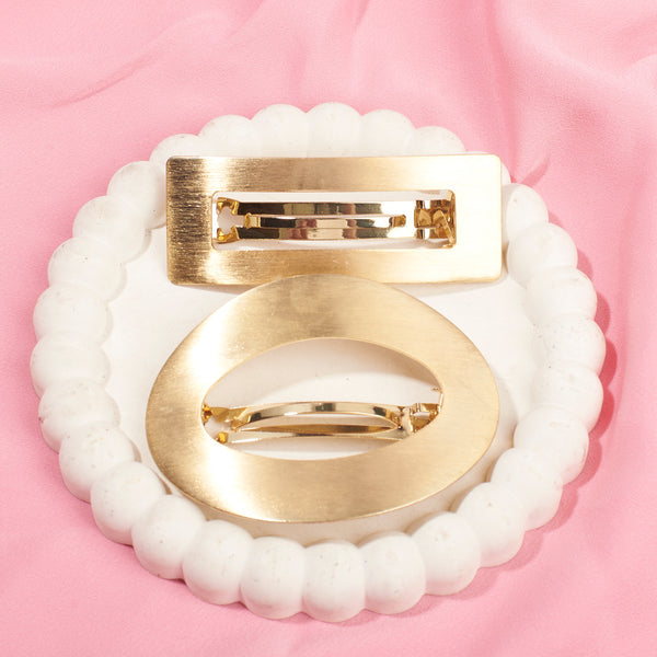 Set of 2 Golden Bold Pins