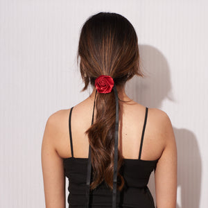 2-in-1 Noir Rose Hair Tie/Choker