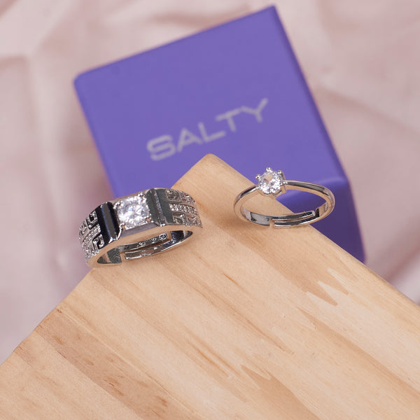 Unity Solitaire Couple ring