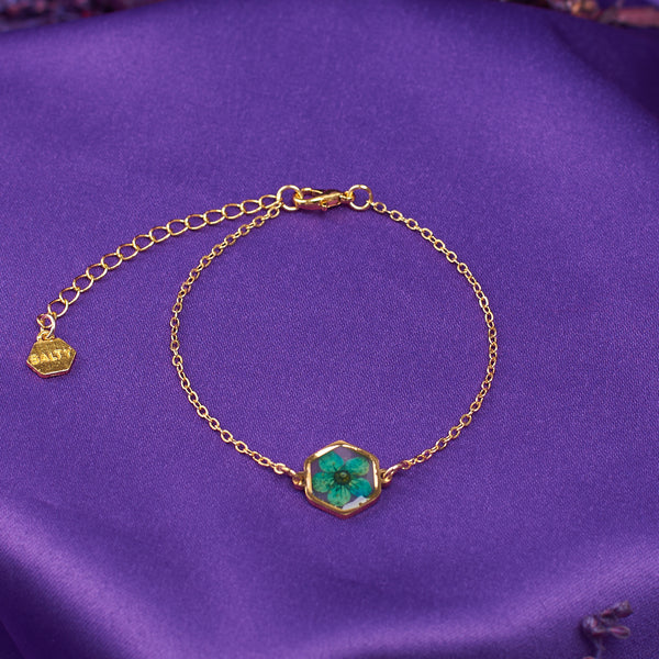 Aurora Resin Gold Bracelet