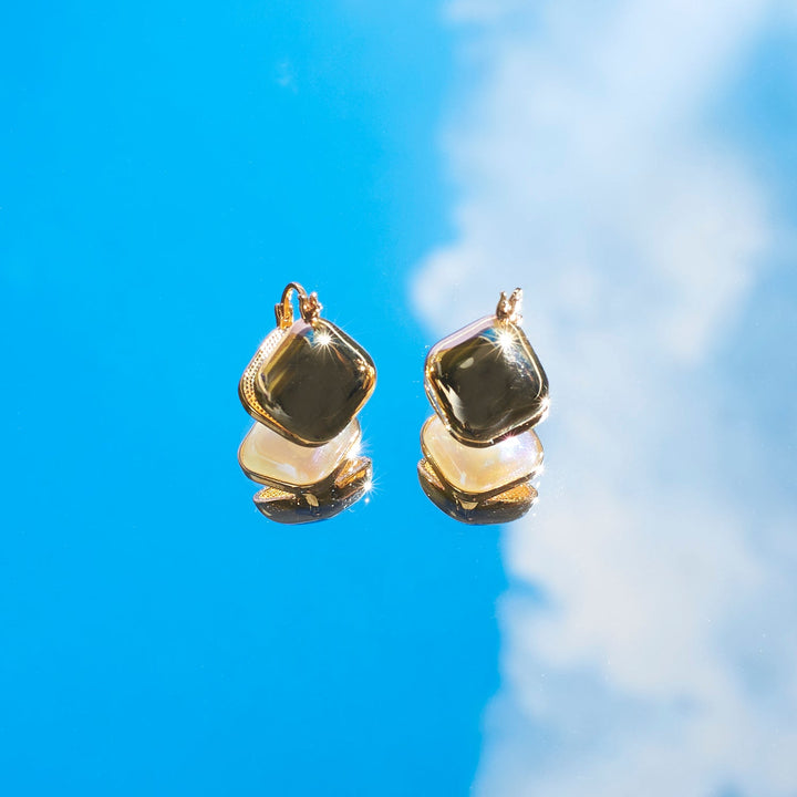 Crystal Mirage Pearl Earrings