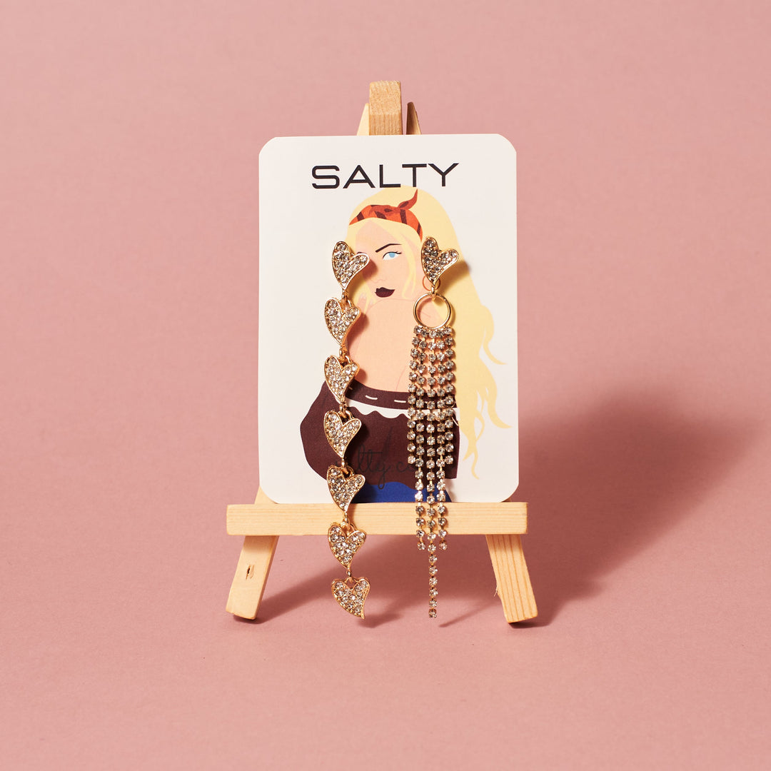 Deeply In Love Mismatch Earrings - Salty Accessories