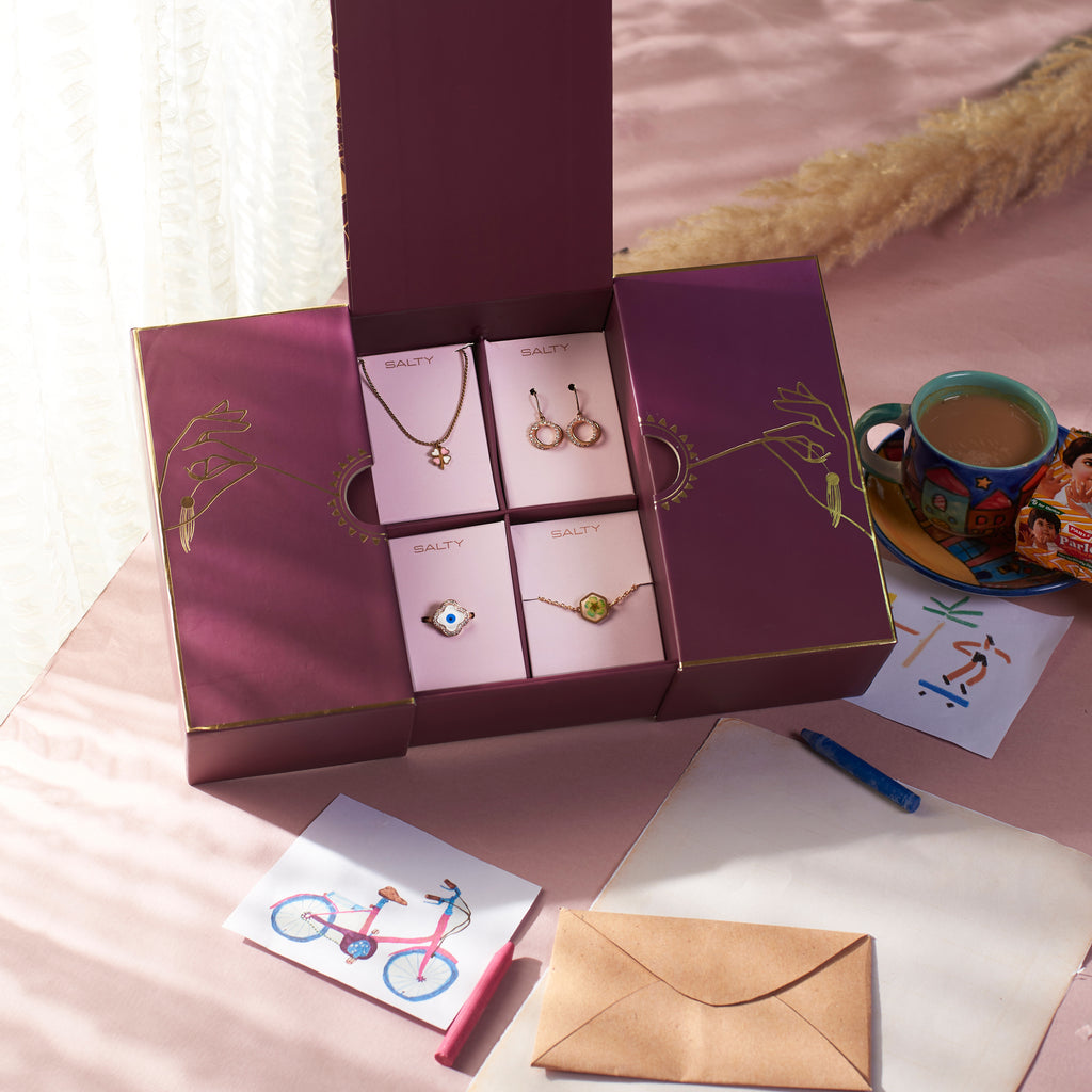 Premium Rakhi Gift Box For Sister By Salty Salty – Salty Accessories