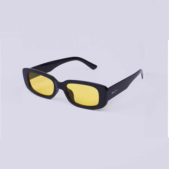 Bold Rectangular Night Driving Sunglasses