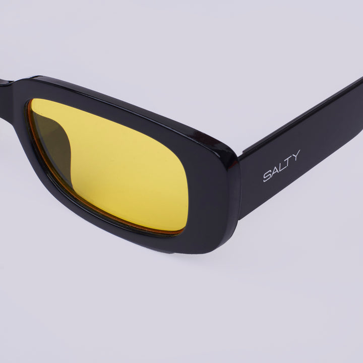 Bold Rectangular Night Driving Sunglasses