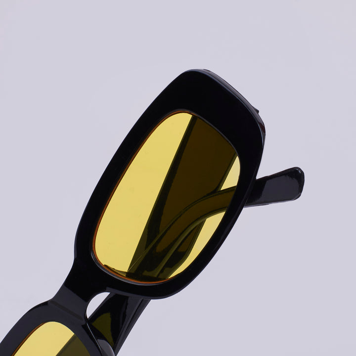 Bold Rectangular Night Driving Sunglasses