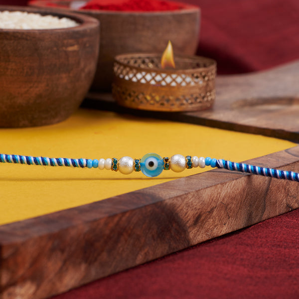 Classic Blue Evil Eye Rakhi