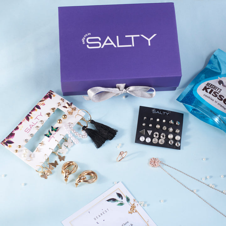 Lavish Lavender Birthday Jewellery Gift Box for Her