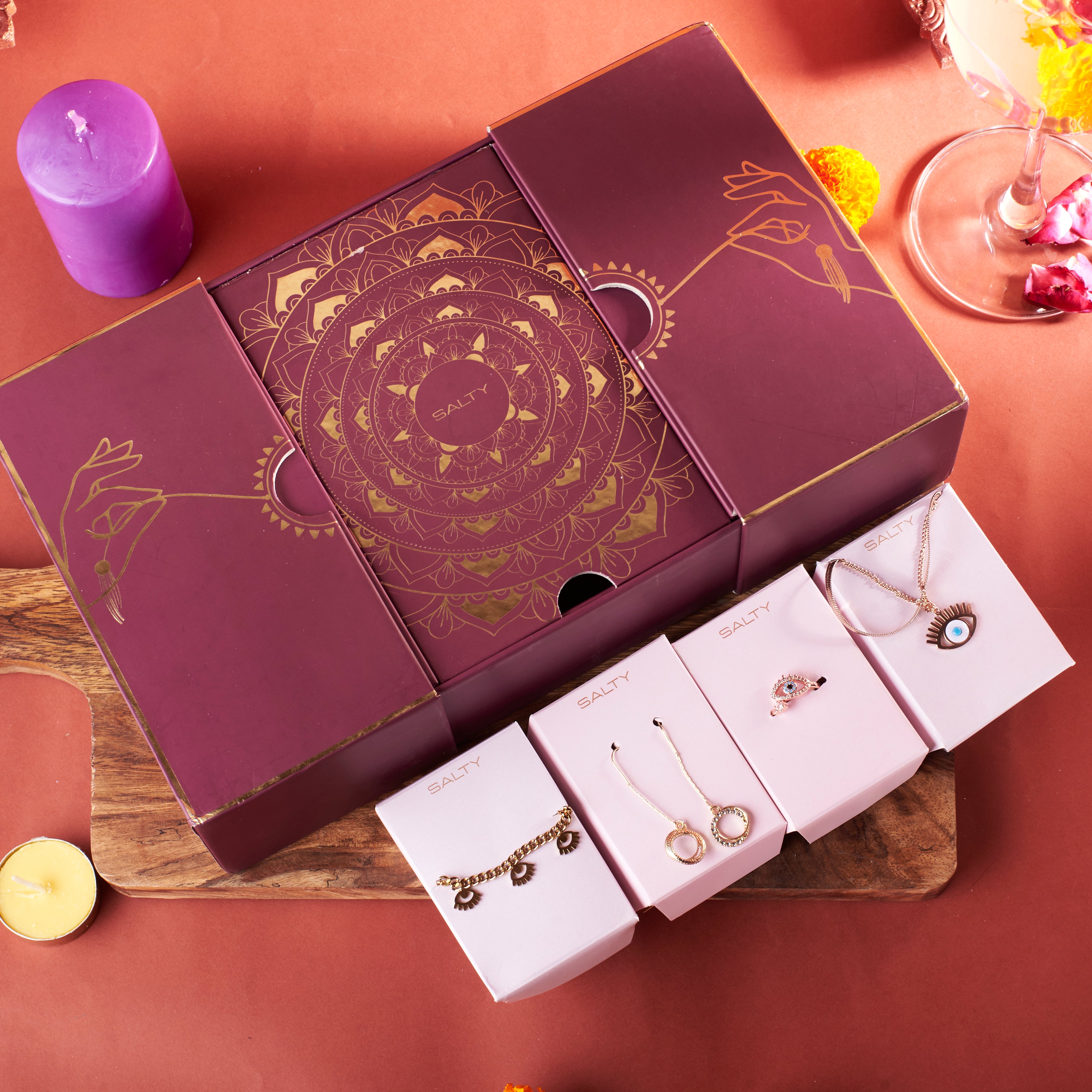 Premium Rakhi Gift Box For Sister By Salty | Salty – Salty Accessories