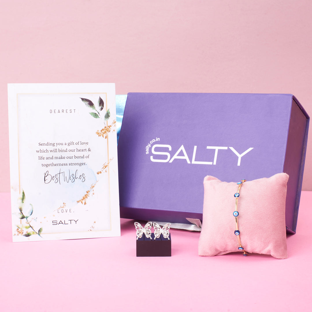 Luxury Jewellery Set Gift Hamper for Her with Personalised Card