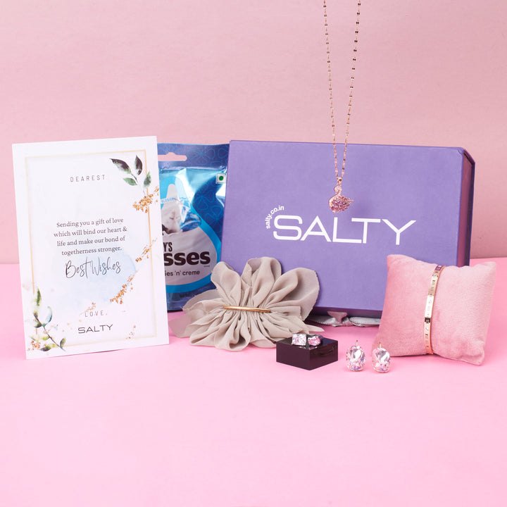 Lavish Lavender Birthday Jewellery Gift Box for Her