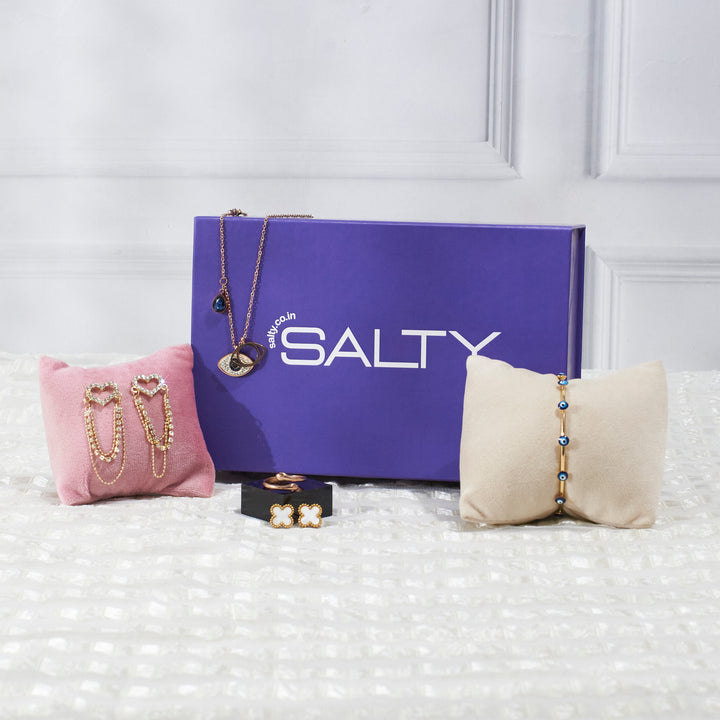 Luxury Jewellery Set Gift Box for Her with Personalised Card