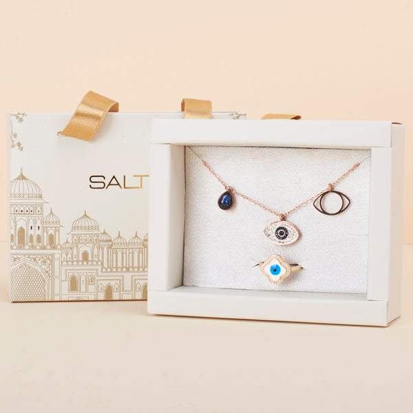 Silver Evil-Eye Box For Her