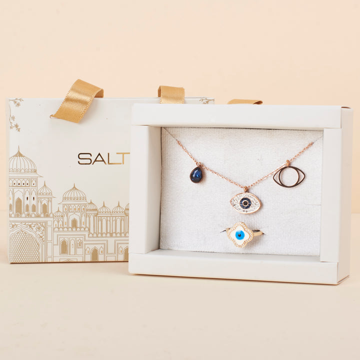 Silver Evil-Eye Box For Her