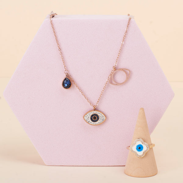 Silver Evil-Eye Box For Her