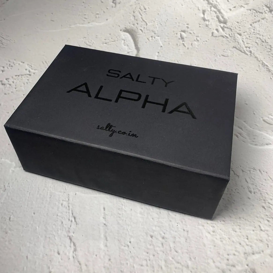 Salty Alpha Black Gift Box (Jewellery not included) | Salty