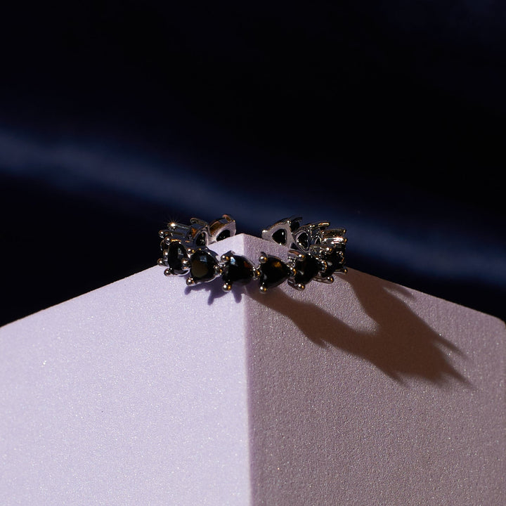 Ebony Black Tennis Ring - Salty Accessories