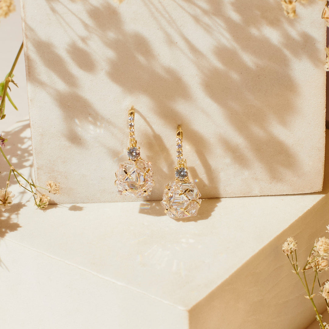 Diamond Tulip Twirl Earrings - Salty Accessories