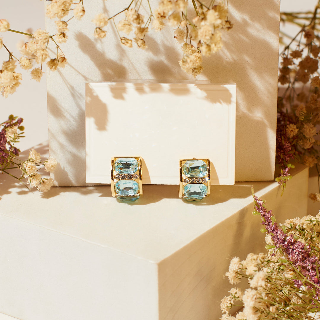 Aesthetic Teal Earrings - Salty Accessories