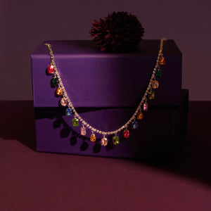 Sundara Multi Stone Necklace Salty