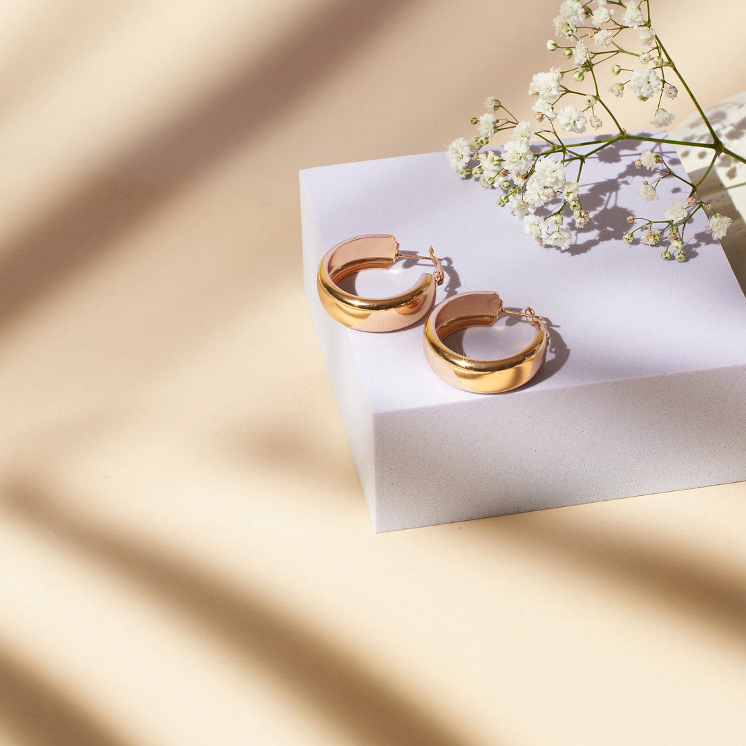 Zenith Golden Hoops - Salty Accessories
