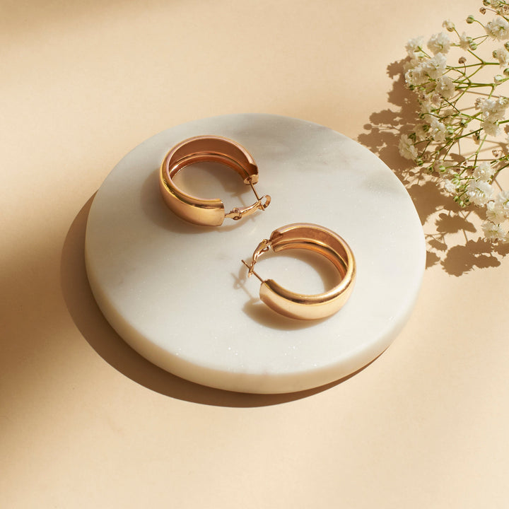 Zenith Golden Hoops - Salty Accessories