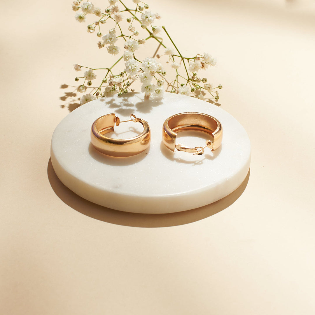 Zenith Golden Hoops - Salty Accessories