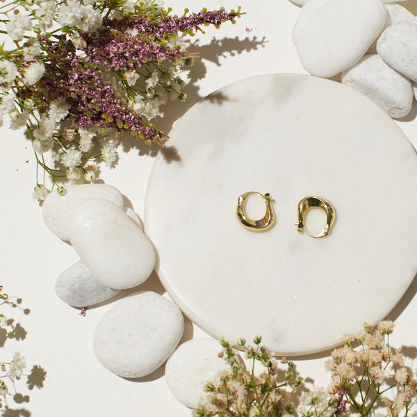Sunset Trendy Hoops