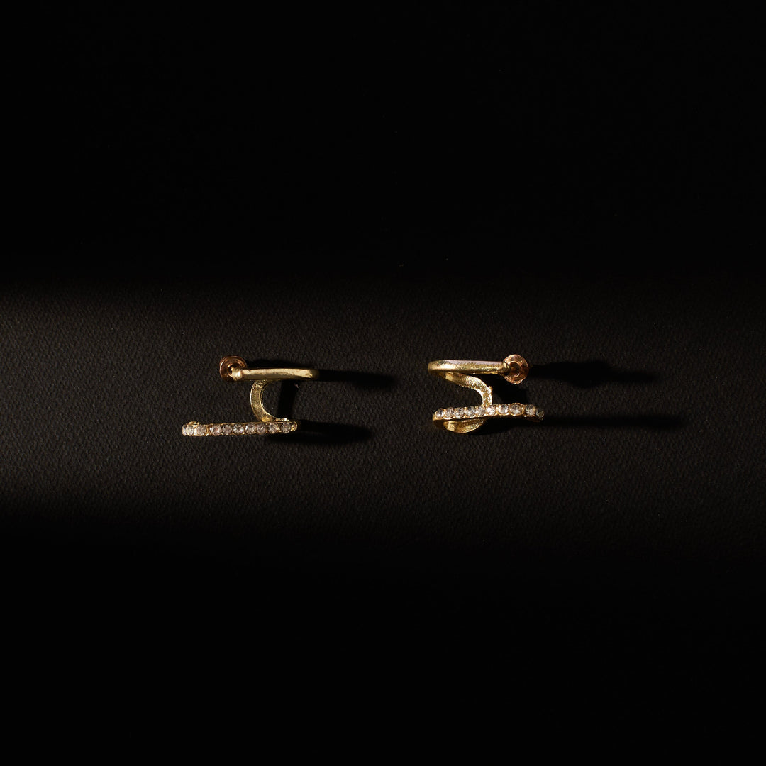 Fashionista Golden Earrings - Salty Accessories