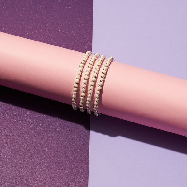 Set of 4 Subtle Shades Stretchable Band