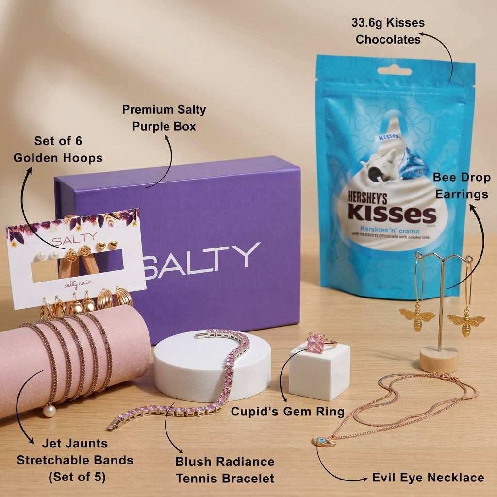 Lavish Lavender Jewellery Gift Box for Her