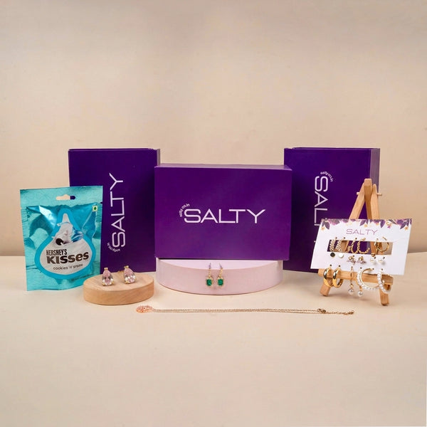 Luxury Jewellery Set Gift Hamper for Her with Personalised Card