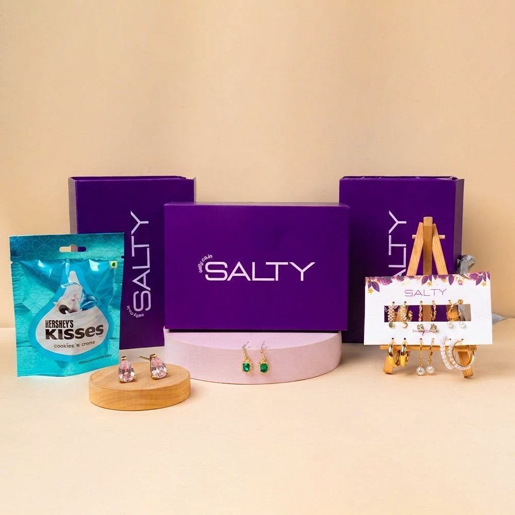 Luxury Jewellery Set Gift Hamper for Her with Personalised Card