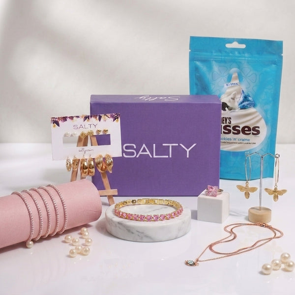 Lavish Lavender Jewellery Gift Box for Her