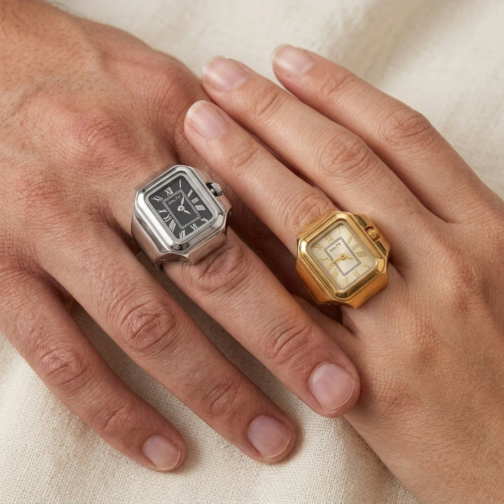 Mr. Perfectionist and Lady Boss Watch Rings for Couple | Salty