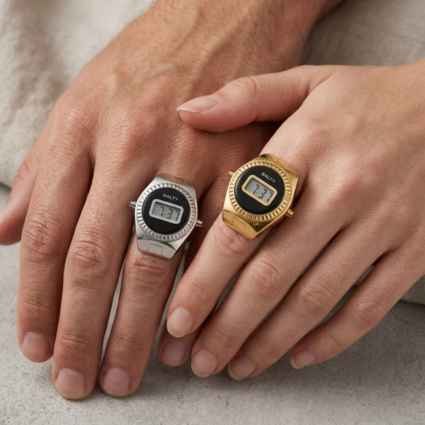 The Trouble and The Sass Watch Rings for Couple