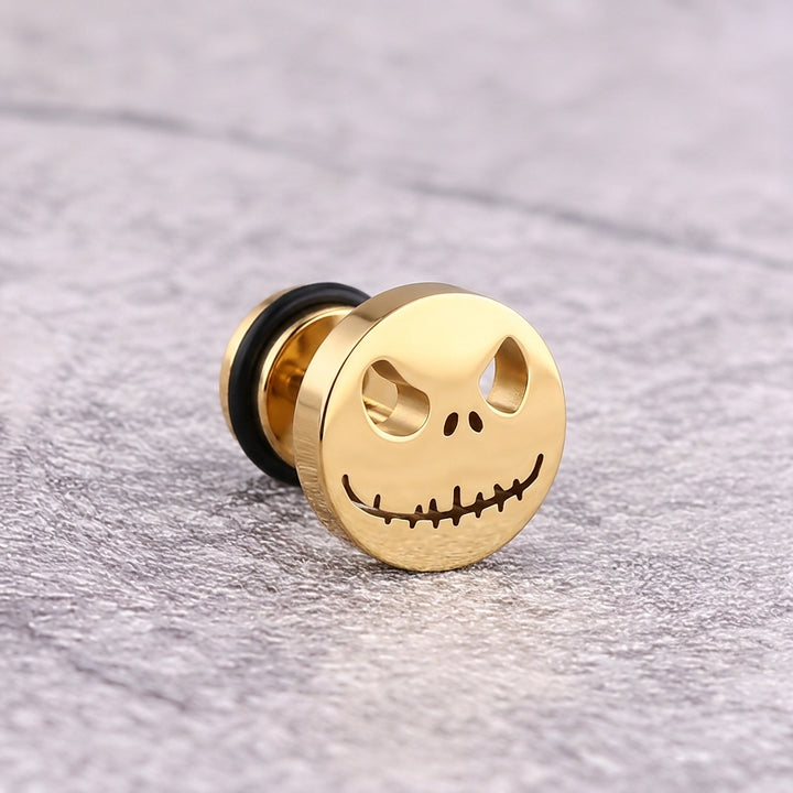 The Pumpkin King Stud Earrings - Gold