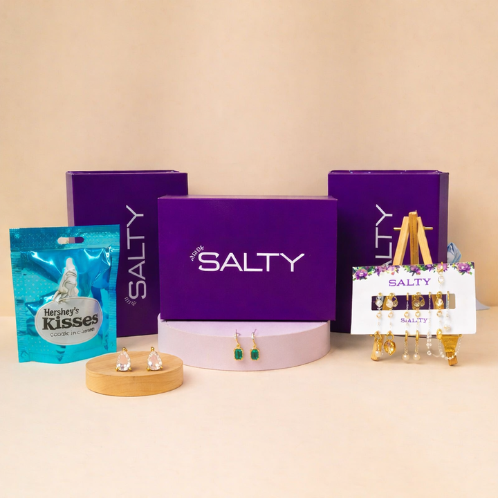 Luxury Jewellery Set Gift Hamper for Her with Personalised Card