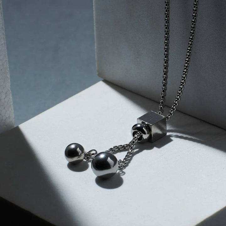 Satin Silver Tassel Chain - Salty Accessories