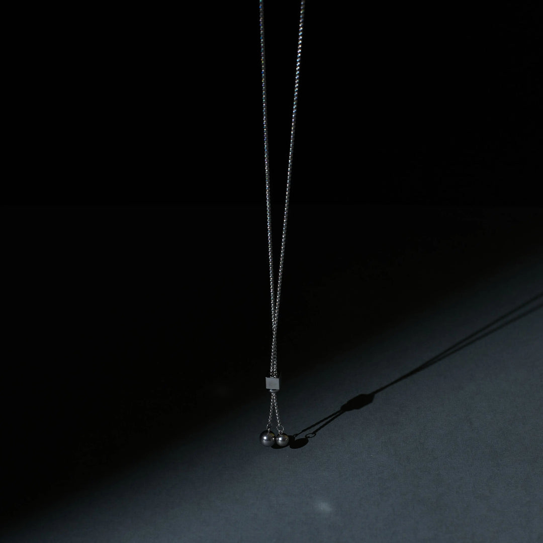 Satin Silver Tassel Chain - Salty Accessories