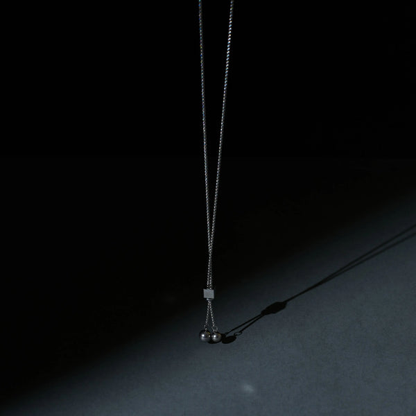 Satin Silver Tassel Chain