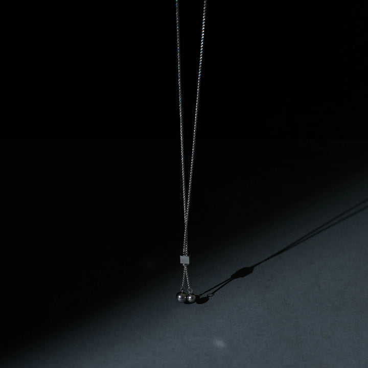 Satin Silver Tassel Chain - Salty Accessories