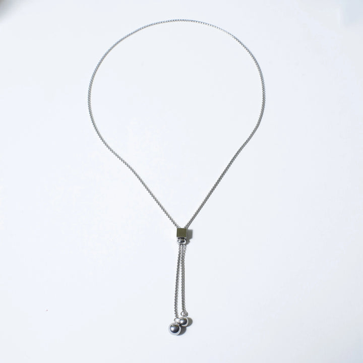 Satin Silver Tassel Chain - Salty Accessories