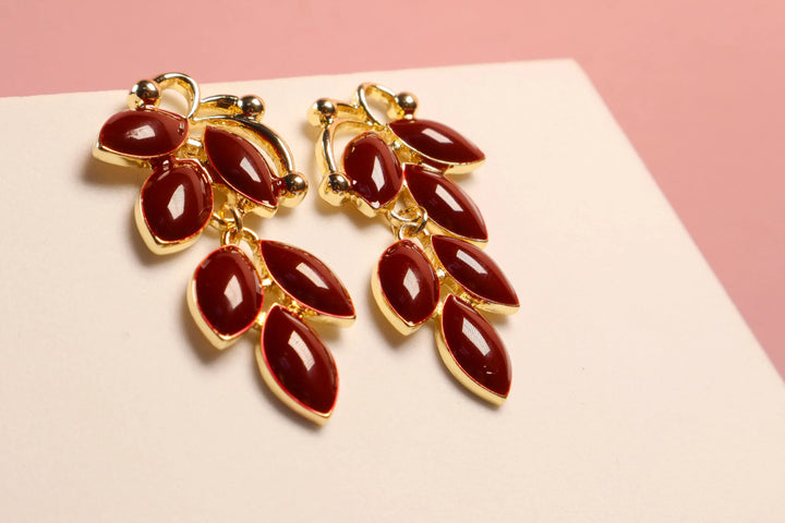 Scarlet Statement Earrings - Salty Accessories