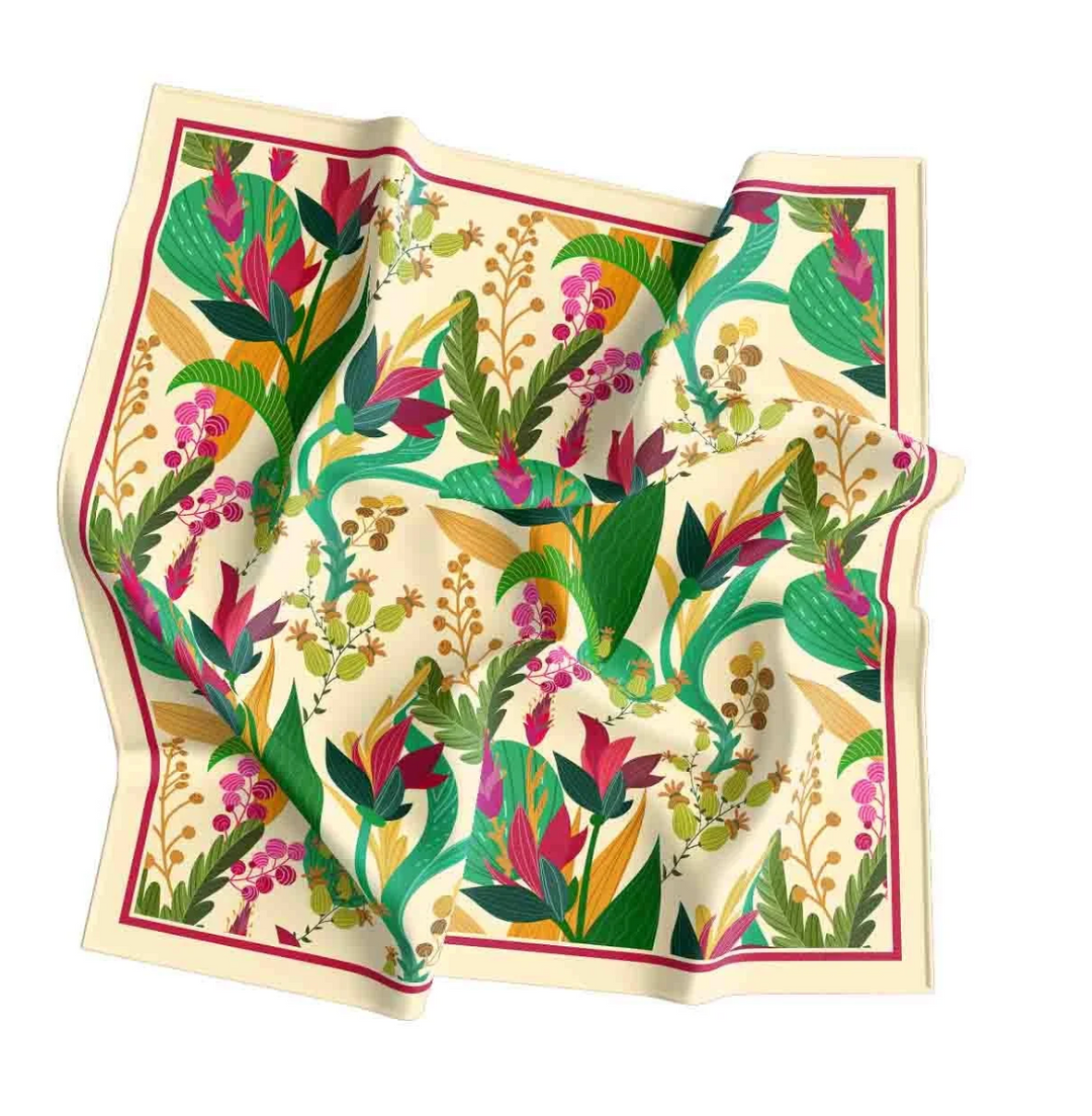 Tropical Bloom Garden Scarf