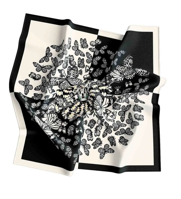 Obsidian Butterfly Bloom Scarf