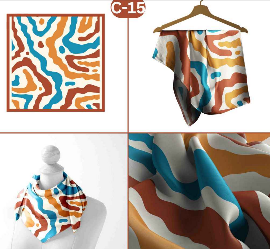 Desert Wave Abstract Scarf