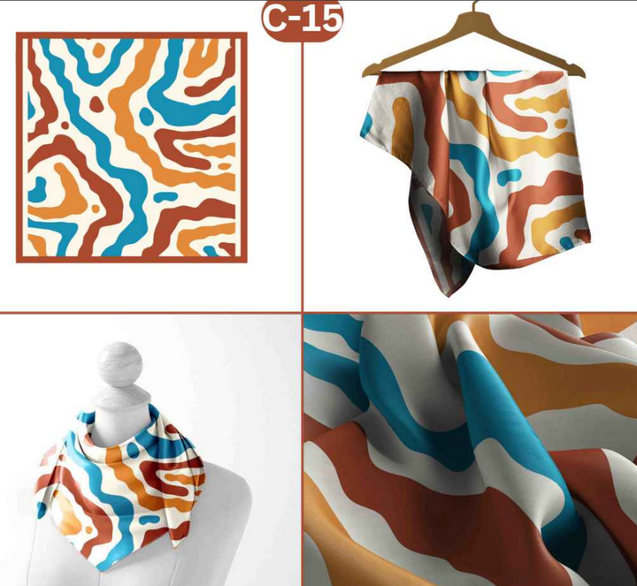 Desert Wave Abstract Scarf