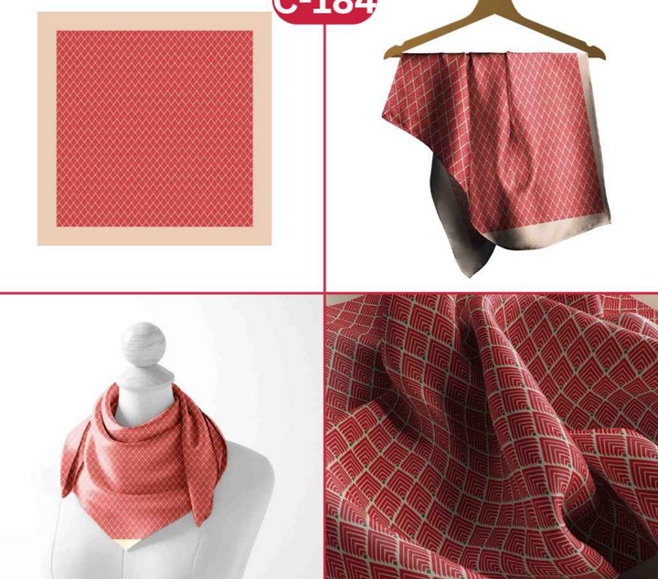 Rust Geo Heritage Scarf